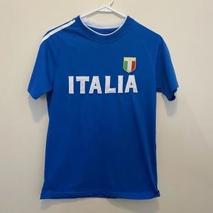 Men's Sport's Style Tee Italia Soccer Jersey Style